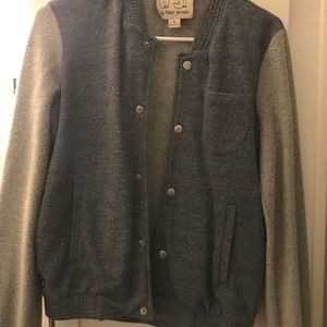 Soft Denim Varsity Jacket